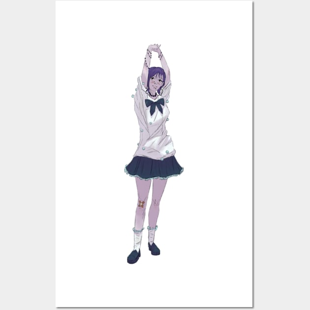 Anime schoolgirl Wall Art by Oranges